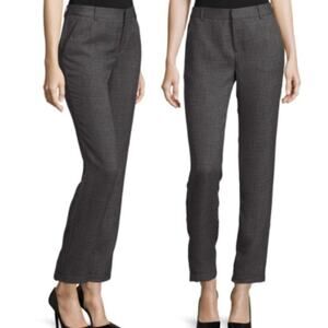 Anine Bing Grey & Black Tuxedo Trouser Pants